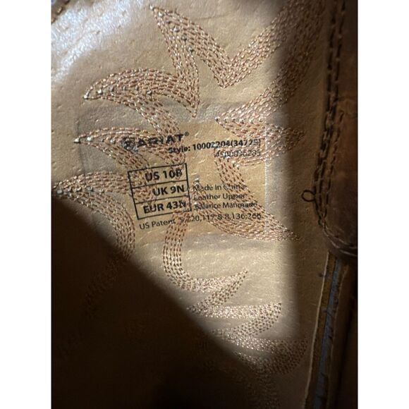 Ariat Roughstock Patriot Boots Size 9.5
